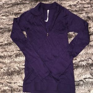 Lululemon Purple 1/4 Zip Sz 6